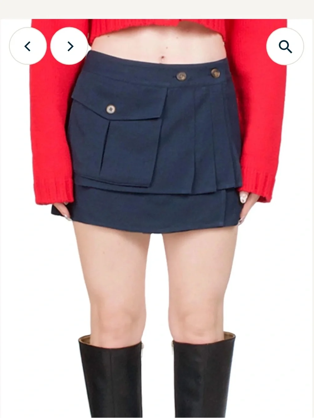 Ciao Lucia Oskar Cargo Mini Skirt